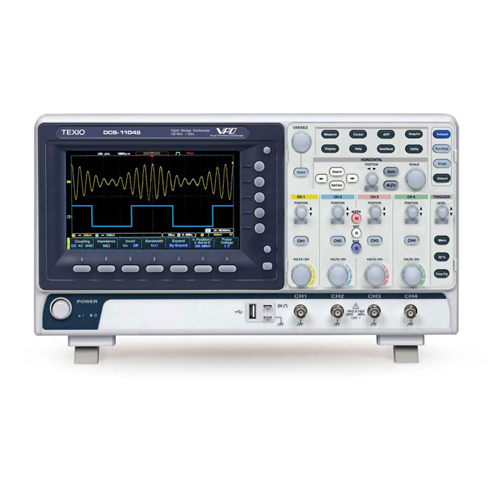 مشخصات، خرید و قیمت اسیلوسکوپ دیجیتال 100 مگ 4 کانال گودویل مدل GW ...